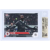 Rafael Leão AC Milan 2024-25 Topps Now Seals Win With Moment Of Magic #81 BGS Authenticated 10 Card - 10,9.5,10,10 Subgrades