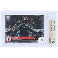 Rafael Leão AC Milan 2024-25 Topps scelle désormais la victoire avec Moment Of Magic #81 BGS Authenticated 9.5 Card