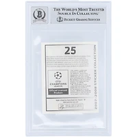 Ronaldo AC Milan Autographié 2007-08 Panini UEFA Champions League Sticker #25 Beckett Fanatics Witnessed Authenticated Auto 10 Card