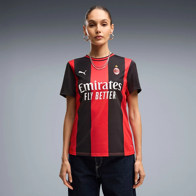 Women's Puma  Black/Red AC Milan 2026/27 Home Replica Jersey