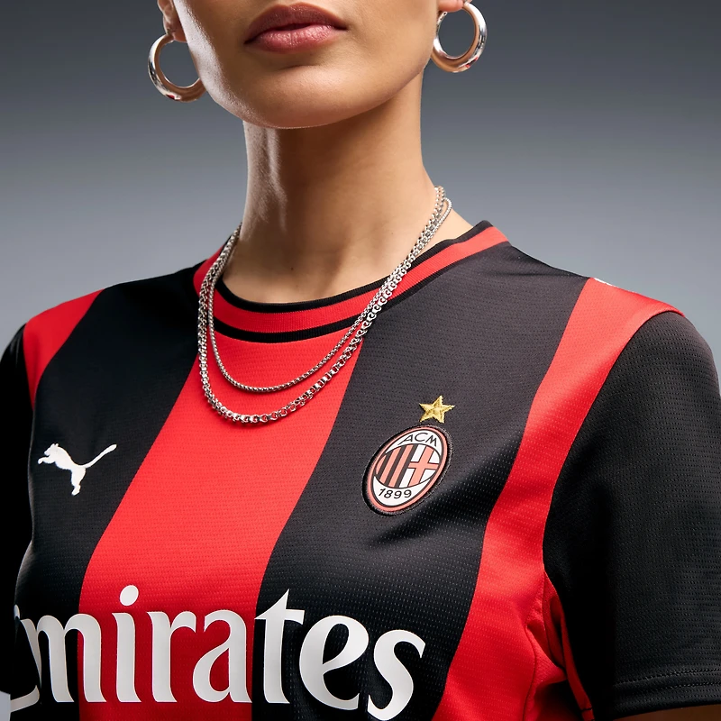 Women's Puma  Black/Red AC Milan 2026/27 Home Replica Jersey
