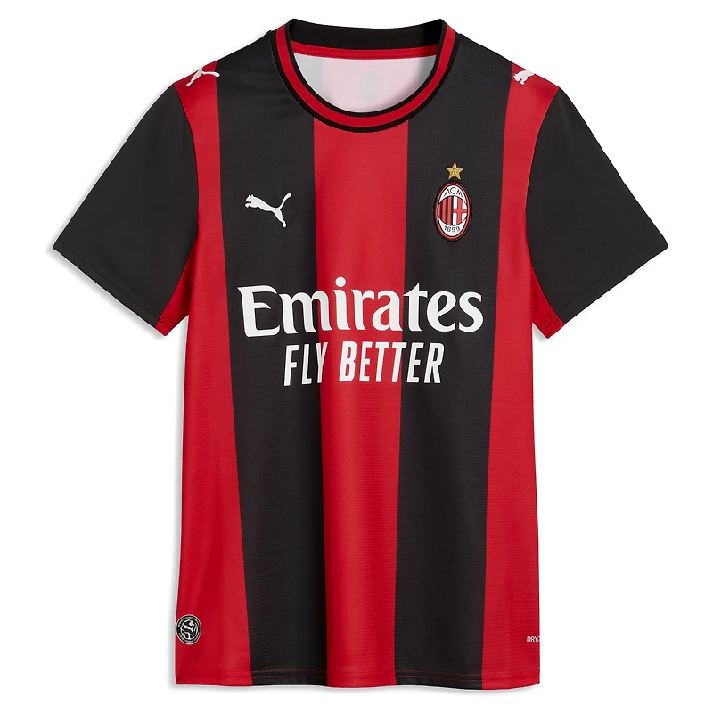Maillot réplique domicile Puma Christian Pulisic noir/rouge AC Milan 2026/27 pour femme