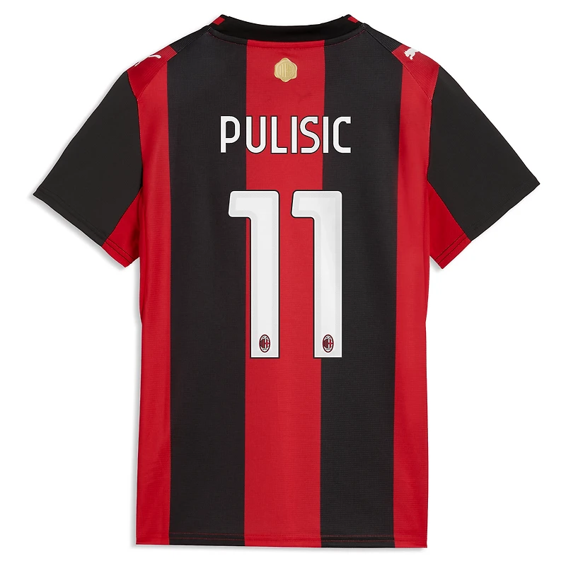 Maillot réplique domicile Puma Christian Pulisic noir/rouge AC Milan 2026/27 pour femme