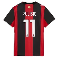 Maillot réplique domicile Puma Christian Pulisic noir/rouge AC Milan 2026/27 pour femme