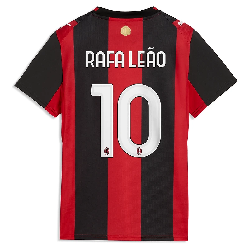 Women's Puma Rafael Leão Black/Red AC Milan 2026/27 Home Replica Jersey