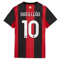Women's Puma Rafael Leão Black/Red AC Milan 2026/27 Home Replica Jersey