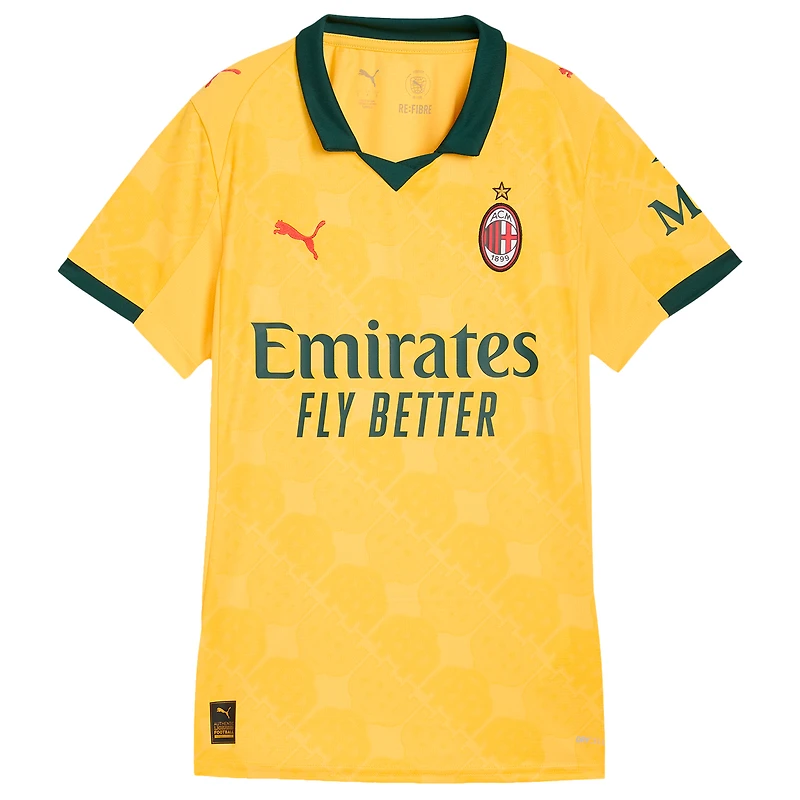 Women's Puma Yellow AC Milan 2025/26 Third Replica Jersey
