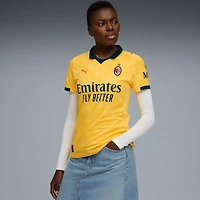 Women's Puma Yellow AC Milan 2025/26 Third Replica Jersey
