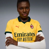 Women's Puma Yellow AC Milan 2025/26 Third Replica Jersey