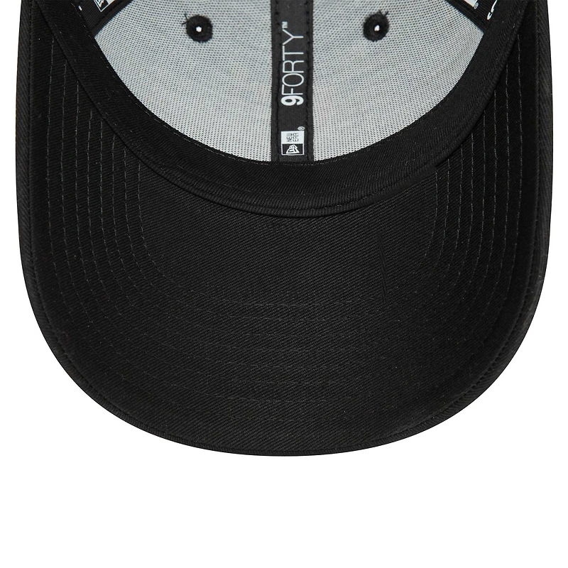 Youth New Era Black AC Milan Wordmark 9FORTY Adjustable Hat