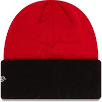 Youth New Era Red AC Milan Wordmark Cuffed Knit Hat
