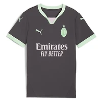 Youth Puma  Charcoal AC Milan 2024/25 Third Replica Jersey