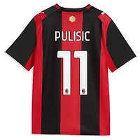 Youth Puma Christian Pulisic Black/Red AC Milan 2026/27 Home Replica Jersey