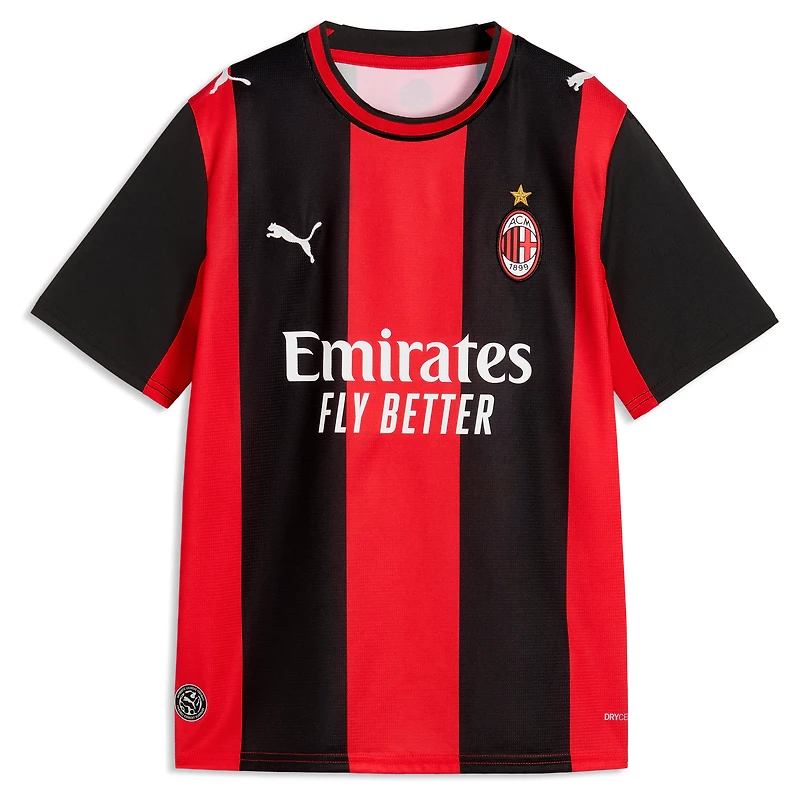 Maillot Puma Rafael Leão Enfant Noir/Rouge AC Milan 2026/27 Réplique Domicile