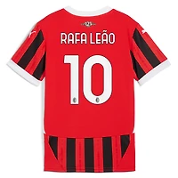 Maillot de joueur réplique domicile Puma Rafael Leão rouge AC Milan 2024/25 pour enfant