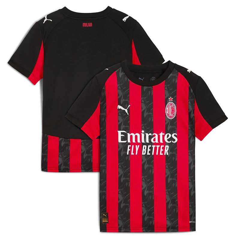 Youth Puma Red AC Milan 2025/26 Home Replica Jersey