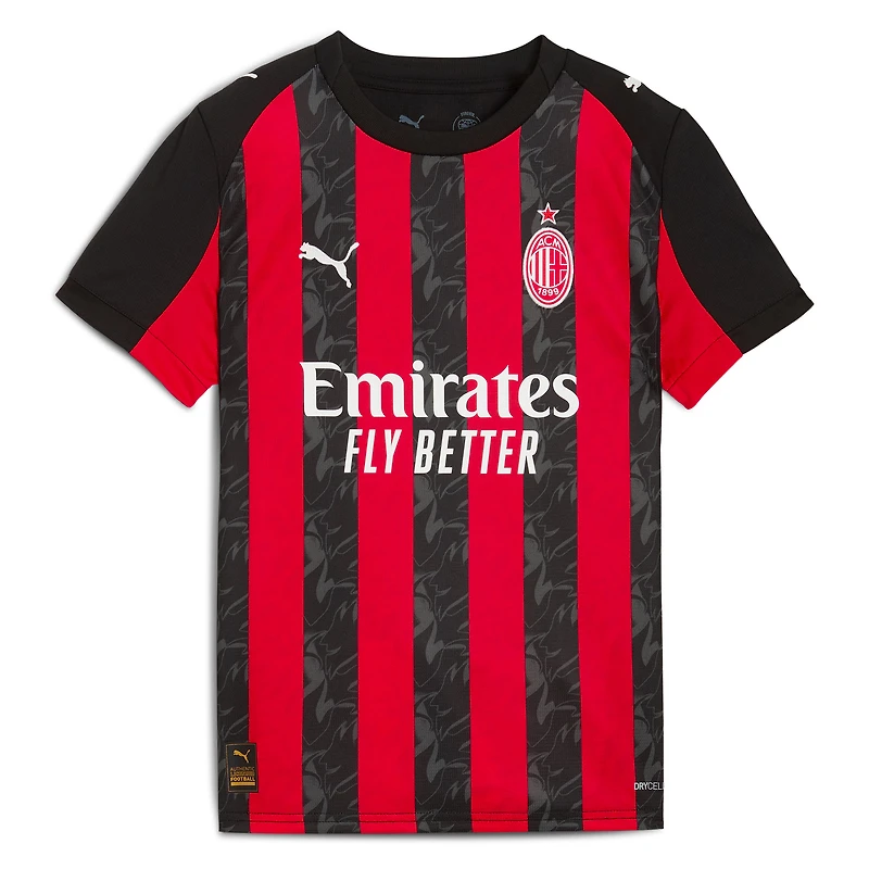 Youth Puma Red AC Milan 2025/26 Home Replica Jersey