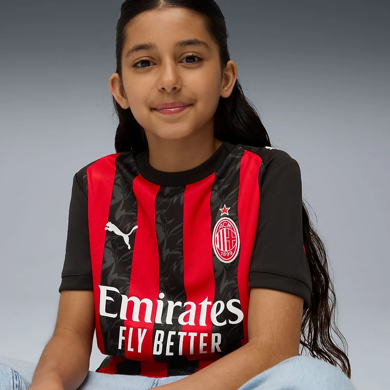 Youth Puma  Red AC Milan 2025/26 Home Replica Jersey