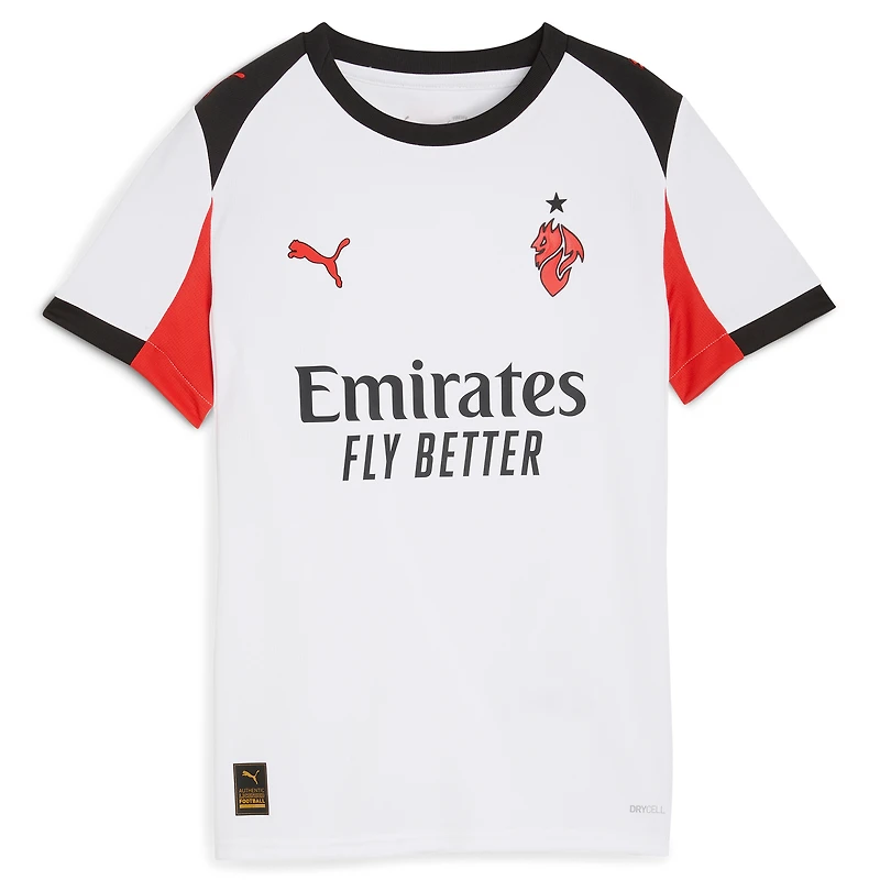 Youth Puma  White AC Milan 2025/26 Replica Jersey