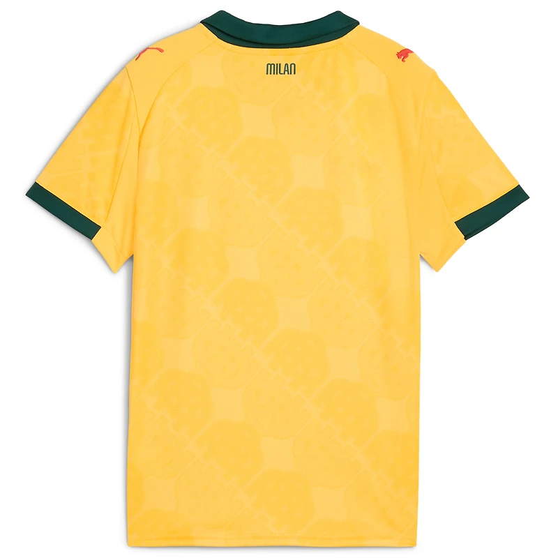 Maillot réplique jaune Puma AC Milan 2025/26 pour jeunes