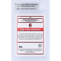 Zlatan Ibrahimovic AC Milan Autographed 2021-22 Topps Merlin UEFA #119 Beckett Fanatics Witnessed Authenticated Card 