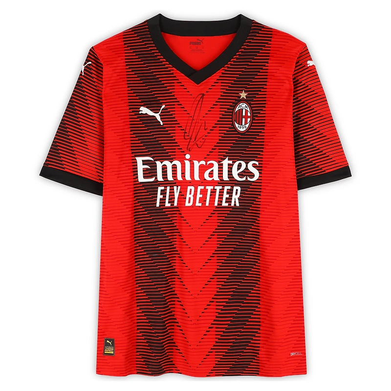 Zlatan Ibrahimovic AC Milan Autographed 2023-24 Red Puma Replica Jersey - Front Signed