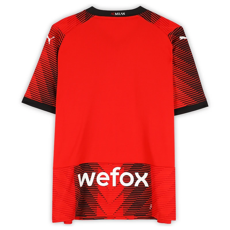 Zlatan Ibrahimovic AC Milan Autographed 2023-24 Red Puma Replica Jersey - Front Signed