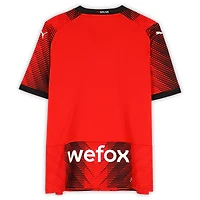 Zlatan Ibrahimovic AC Milan Autographed 2023-24 Red Puma Replica Jersey - Front Signed