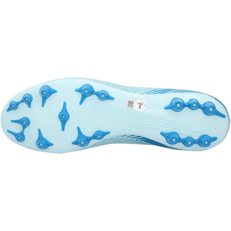 Chaussure de football Nike Mercurial Air Zoom bleu clair dédicacée par Zlatan Ibrahimovic de l'AC Milan