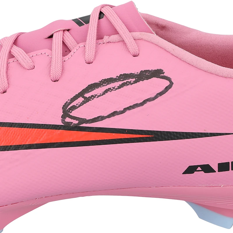 Zlatan Ibrahimovic AC Milan Autographed Pink Nike Mercurial Soccer Cleat