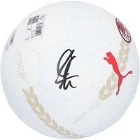 Zlatan Ibrahimovic AC Milan Autographed White Puma Size 5 Soccer Ball