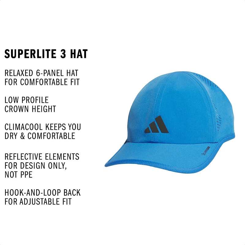 Men's adidas Blue Superlite 3 AEROREADY Adjustable Hat