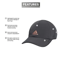 Casquette ajustable adidas Superlite 2 AEROREADY pour femme, grise