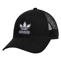 Men's adidas Originals Black Icon 3.0 Trucker Adjustable Hat