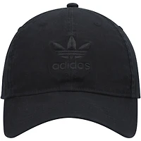 Casquette ajustable délavée pré-courbé adidas Originals pour hommes, noir