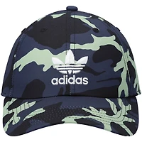 Men's adidas Originals Black Relaxed Camo Trefoil Adjustable Hat