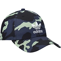 Men's adidas Originals Black Relaxed Camo Trefoil Adjustable Hat