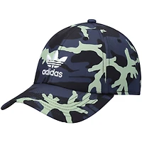 Men's adidas Originals Black Relaxed Camo Trefoil Adjustable Hat