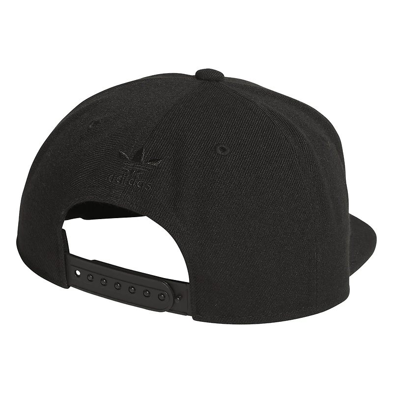 Men's adidas Originals Black Trefoil Chain Snapback Hat