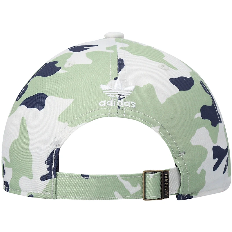 Men's adidas Originals Cream Relaxed Camo Trefoil Adjustable Hat
