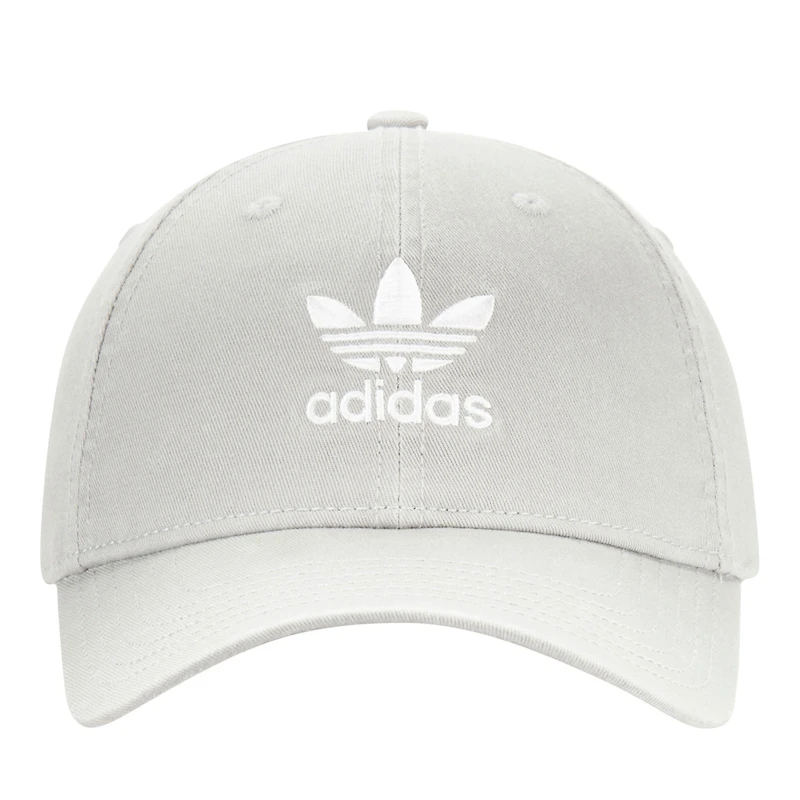 Casquette ajustable délavée pré-courbe adidas Originals pour hommes, gris