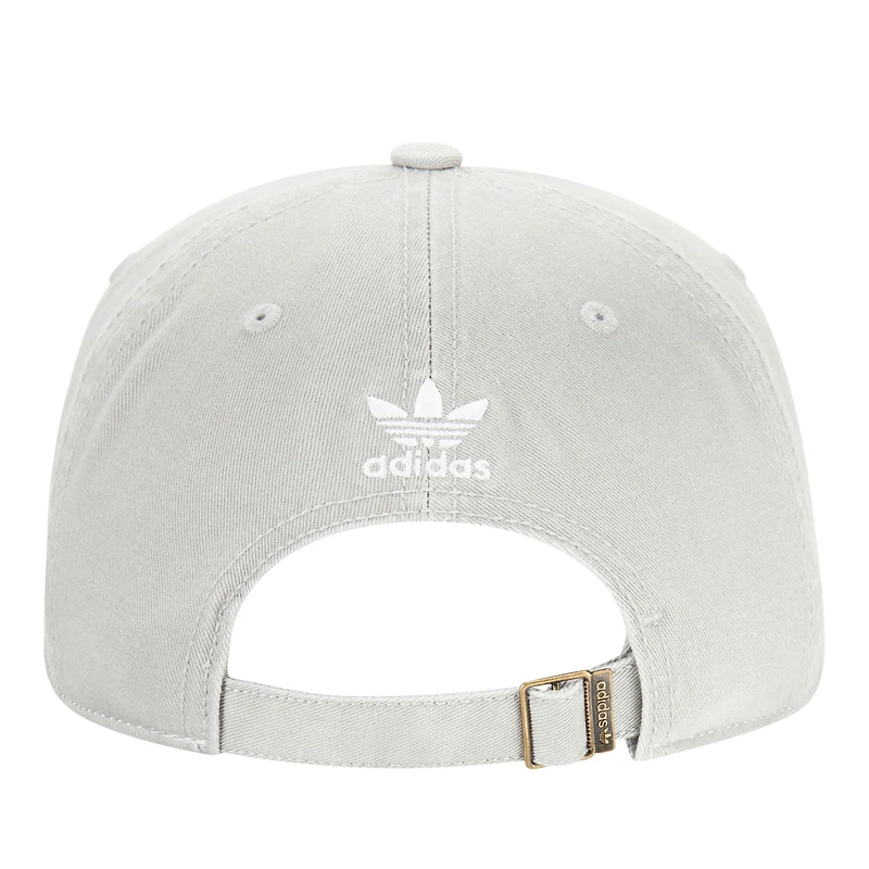 Casquette ajustable délavée pré-courbe adidas Originals pour hommes, gris