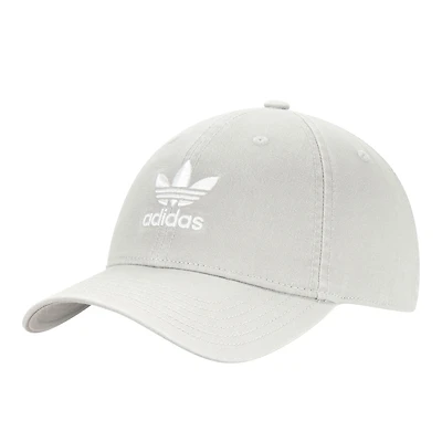 Casquette ajustable délavée pré-courbe adidas Originals pour hommes, gris