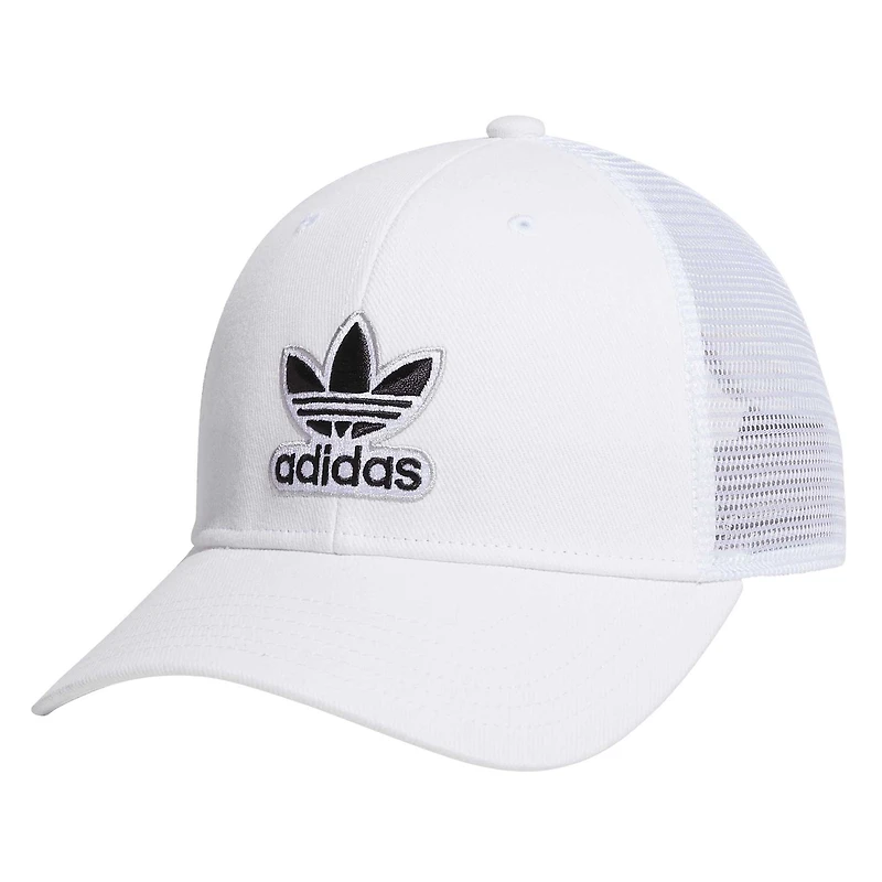 Casquette ajustable Trucker Icon 3.0 blanche adidas Originals pour hommes