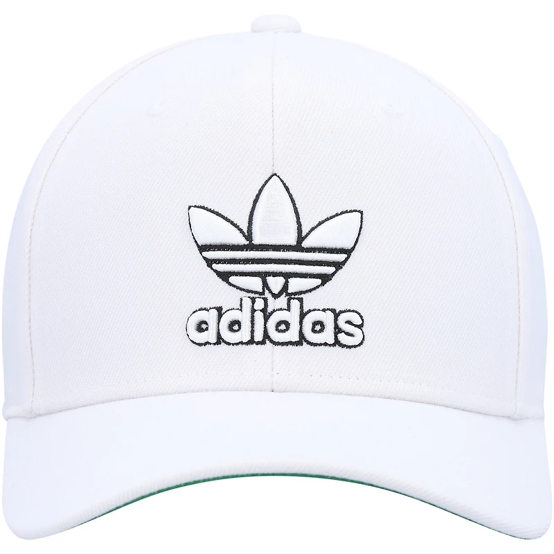 Men's adidas Originals White Modern Pre-Curved Snapback Hat