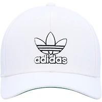 Men's adidas Originals White Modern Pre-Curved Snapback Hat