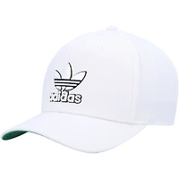 Men's adidas Originals White Modern Pre-Curved Snapback Hat