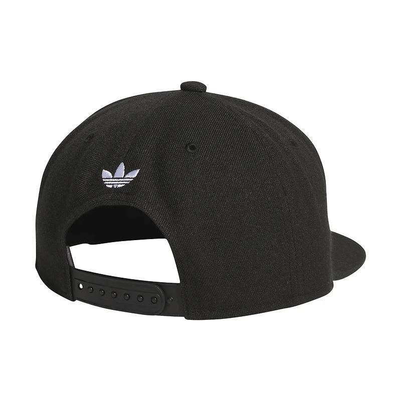 Men's Black adidas Originals Trefoil Chain 2.0 Snapback Hat