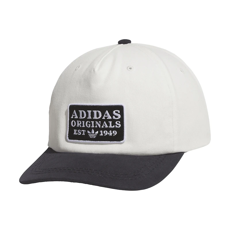 Men's  Cream/Black adidas Originals Utility Patch Adjustable Hat