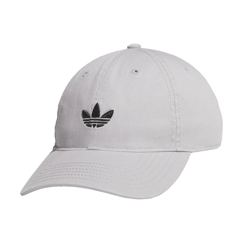 Men's Gray adidas Originals Relaxed Trefoil Adjustable Hat